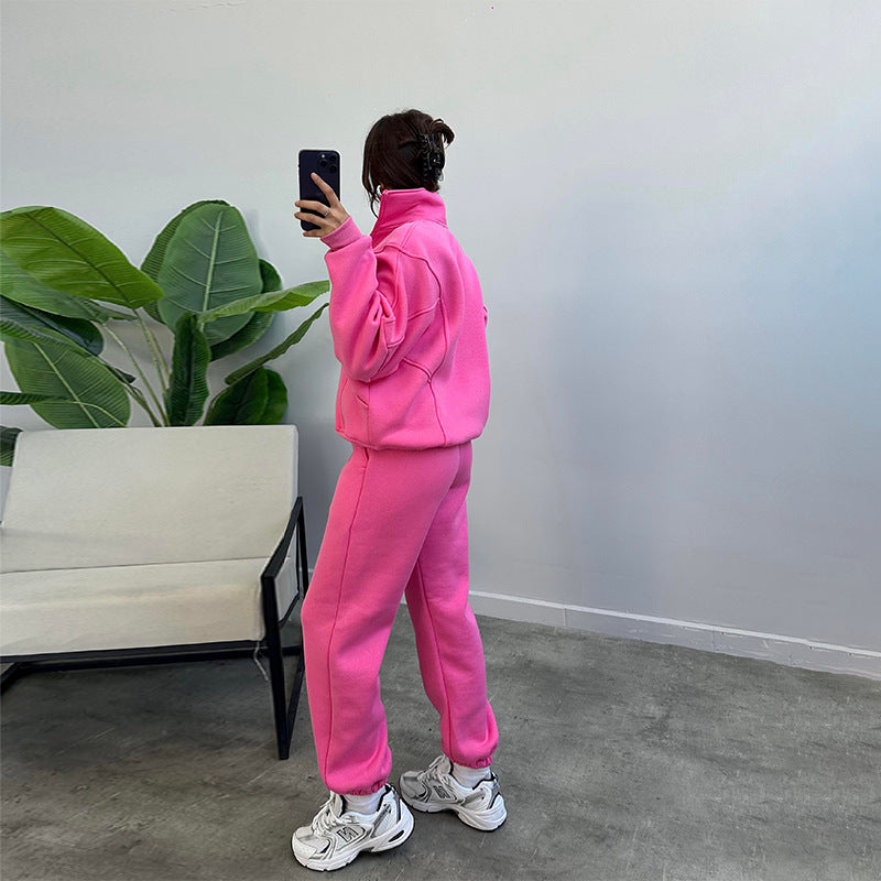 Nicola – Modischer Jogger-Set mit Taschen und Stehkragen