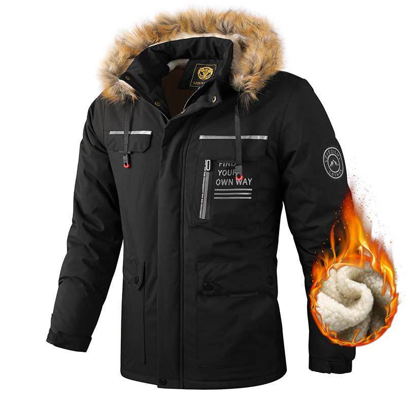 Alan – Winddichte Herrenjacke mit Kapuze und Taschen