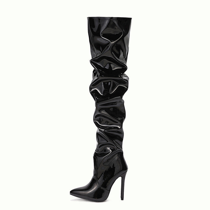 Sophie – Kniehohe Damenstiefel mit Superhohem Absatz
