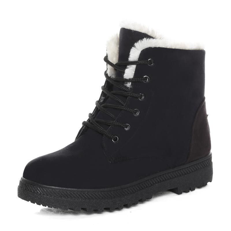 Linda – Warme Damen Schneestiefel mit Plüsch