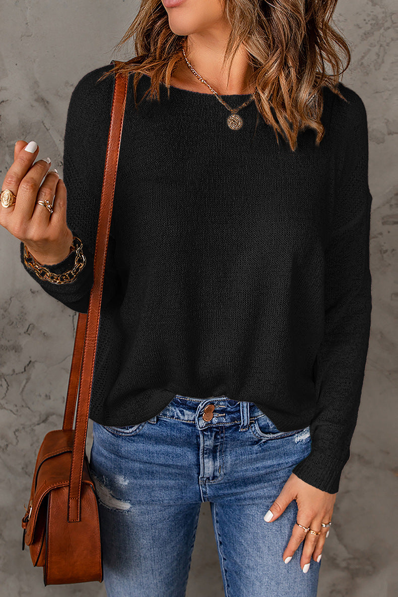 Katy – Lässiger Damenpullover mit Rundhals