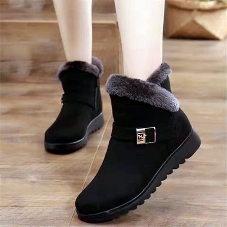 Anne – Warme Damenstiefel mit Plüschfutter und Reißverschluss