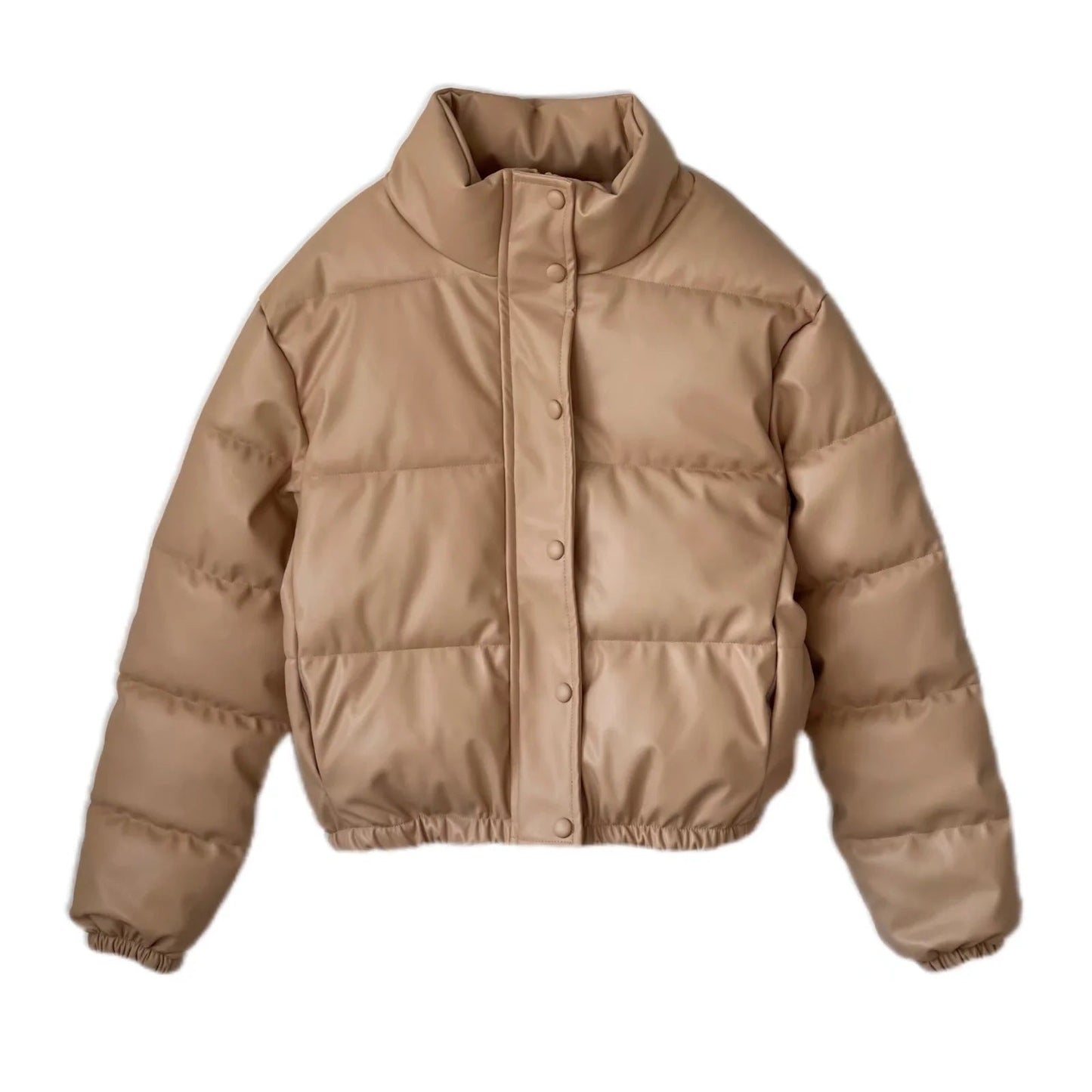 Michael – Fauxleder Baumwolljacke im Street-Style