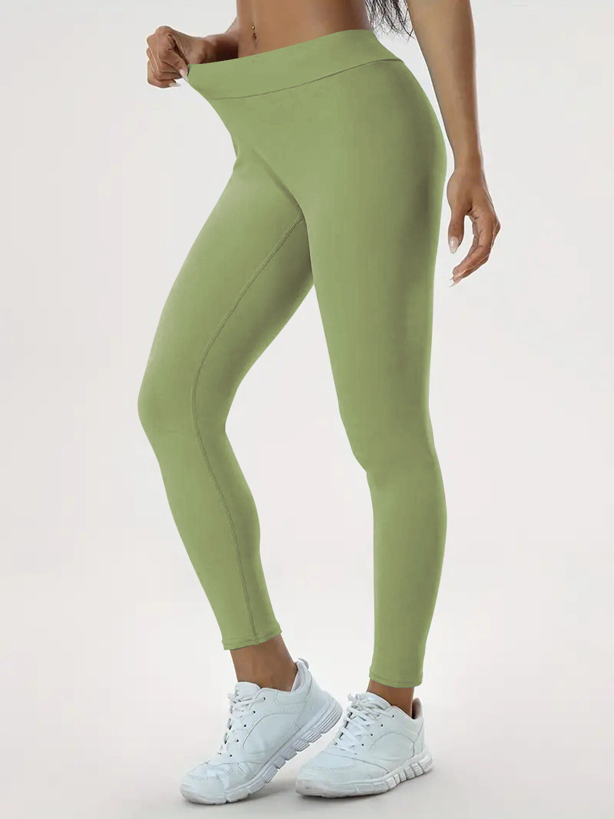 Sharon – Hochtaillierte Damen-Yogahose mit elastischem Bund