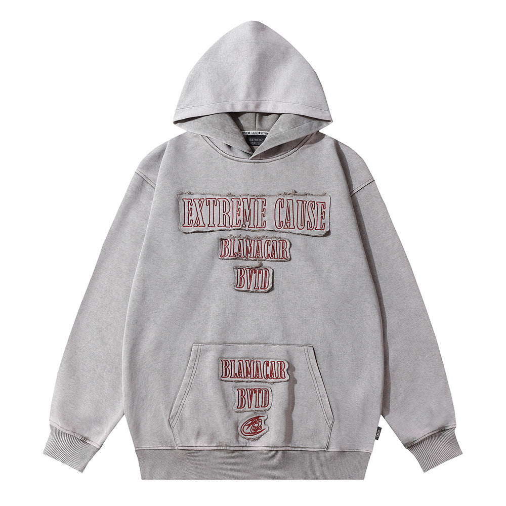 Jonathon – Hoodie mit dekorativen Stickereien