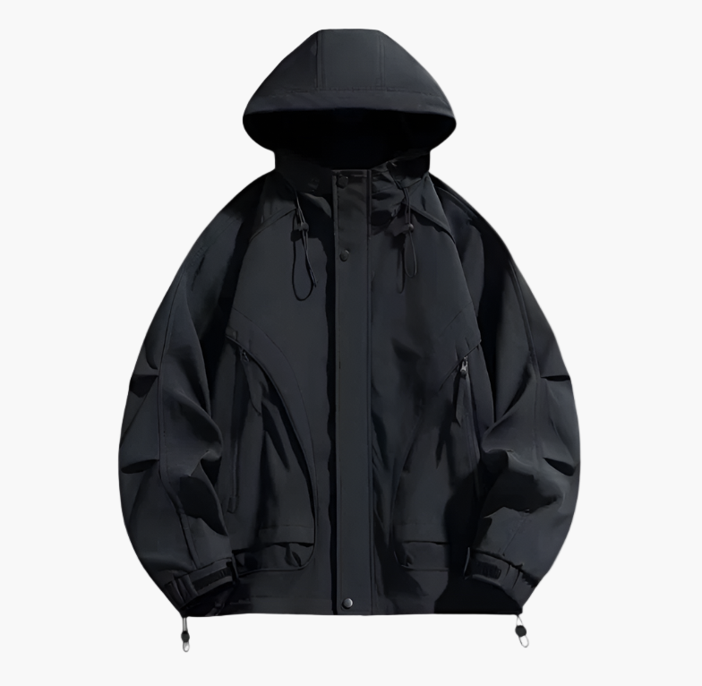 Herren Outdoor Windbreaker Funktionsjacke – Wasserdicht & Winddicht, Leicht, Atmungsaktiv, Ideal für Freizeit und Outdoor