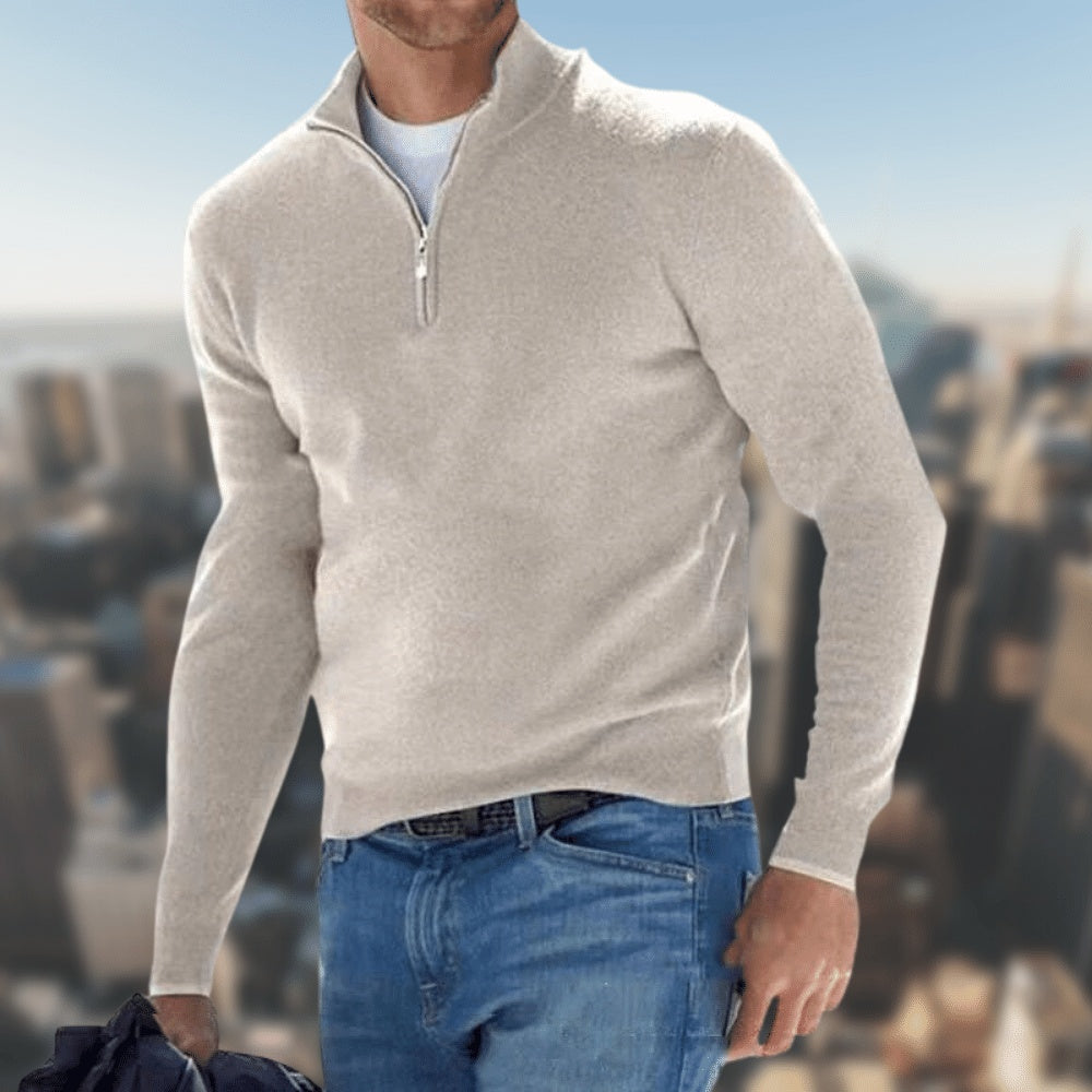 Robert – Langer Herren-Cardigan mit Knopfleiste für Herbst und Winter