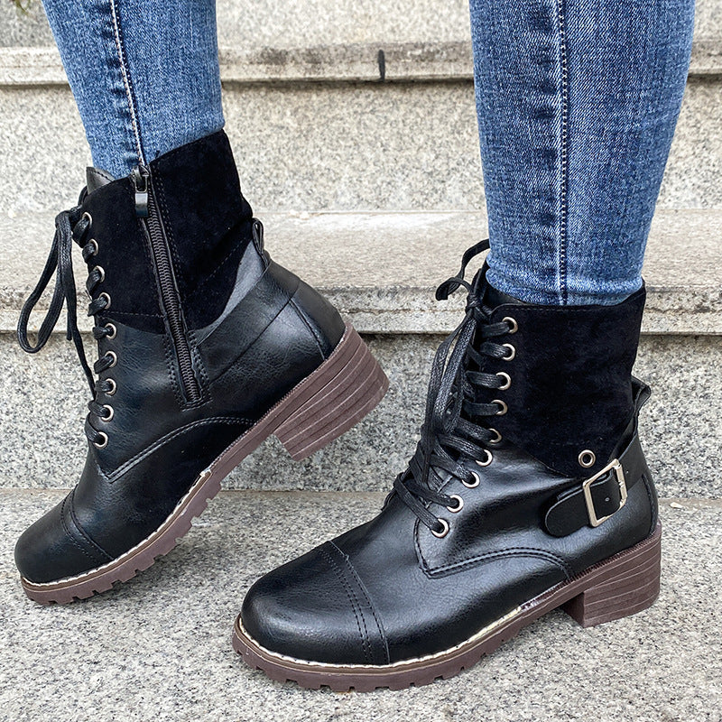Margaret – Winter Cowboy Stiefel mit Schnallen