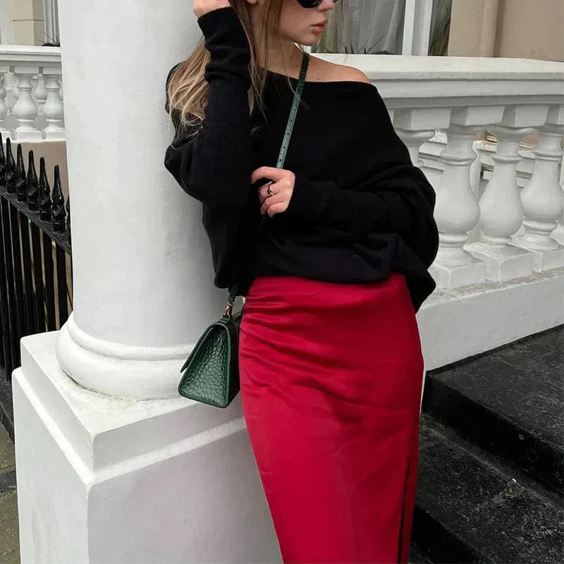 Damen Oversize Pullover – Eleganter, Gemütlicher Freizeit Sweater für Alltag und Lounge