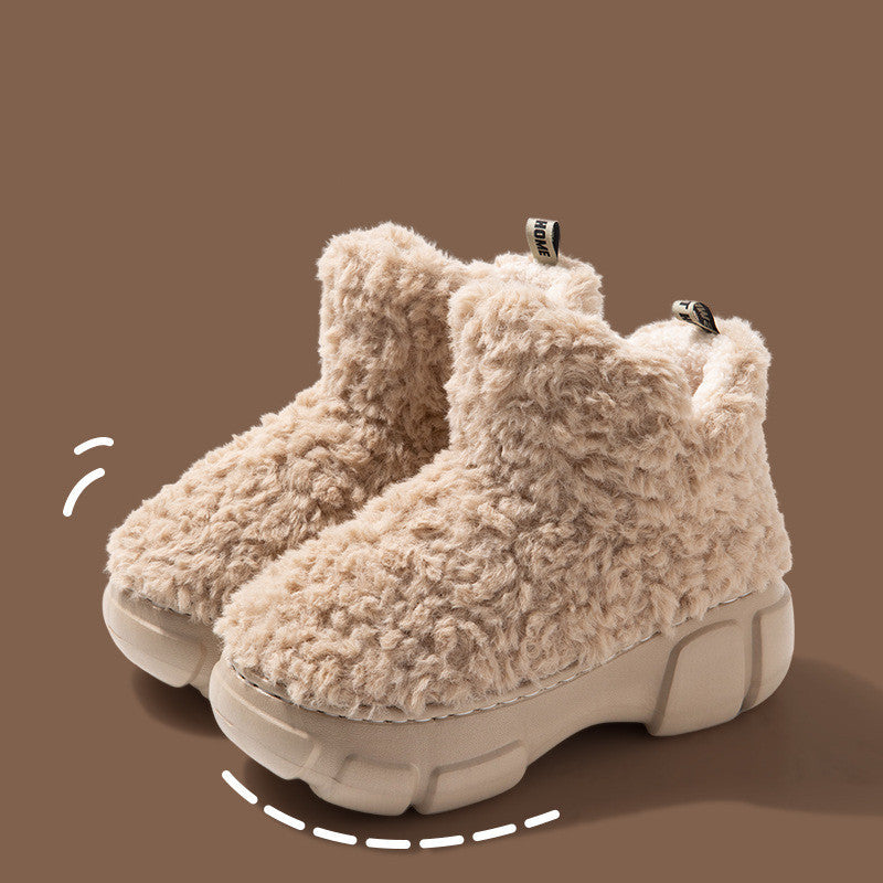 Natalie – Winterstiefel mit 6 cm Plateausohle und Plüschfutter