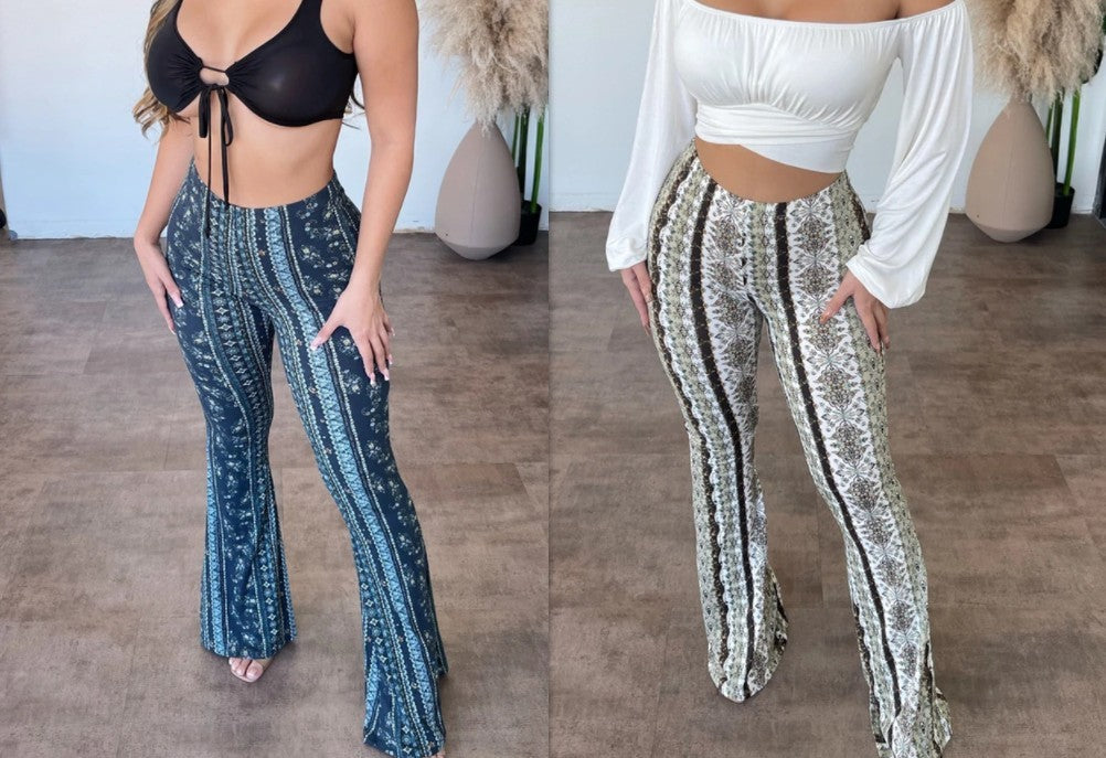 Audrey – Elastische Damenhose mit sexy Print
