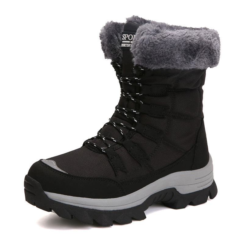 Imogen – Große Baumwollschuhe High-Top Schneestiefel