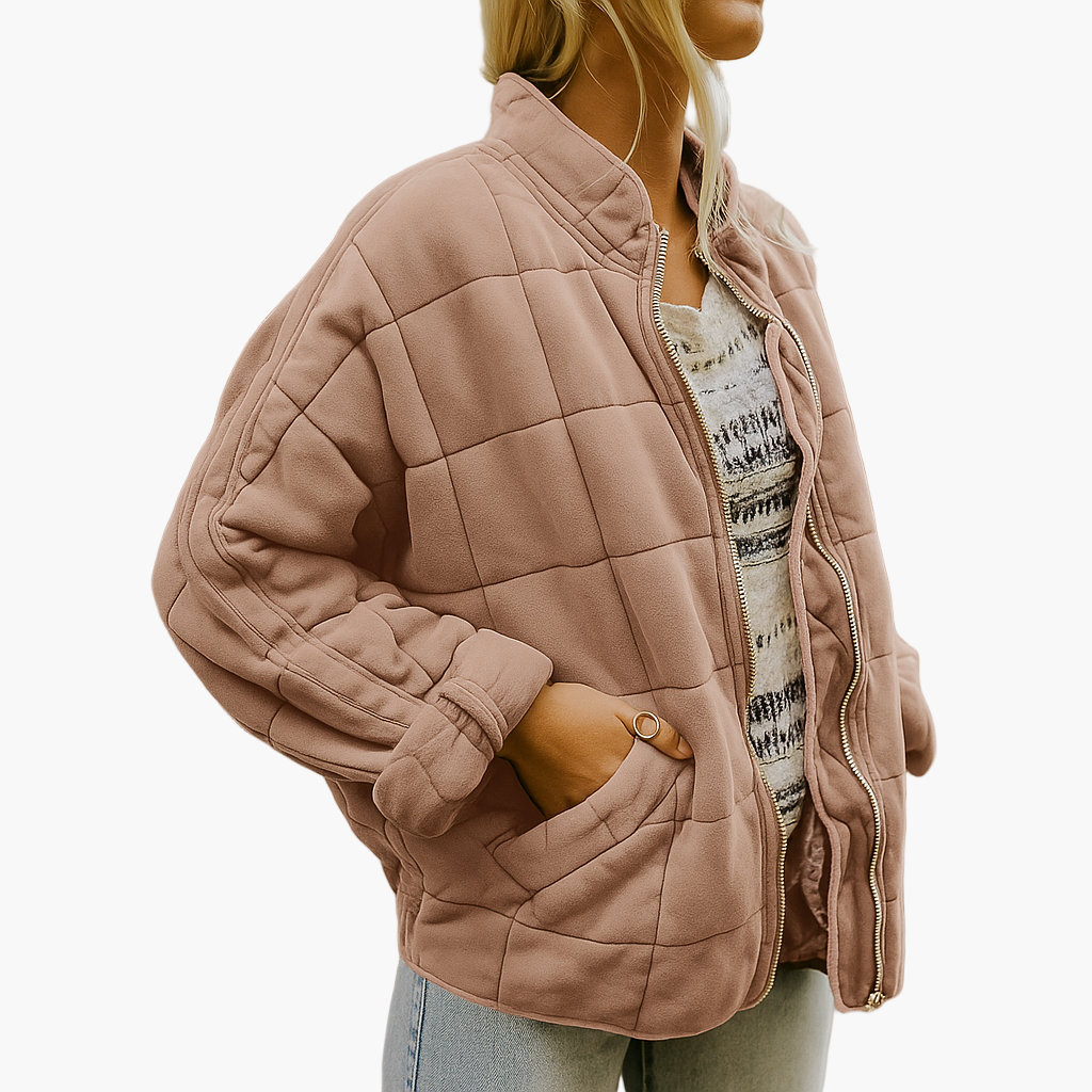 Damen Steppjacke im modernen Oversize-Look für Herbst und Winter – Komfort & Stil für jeden Tag