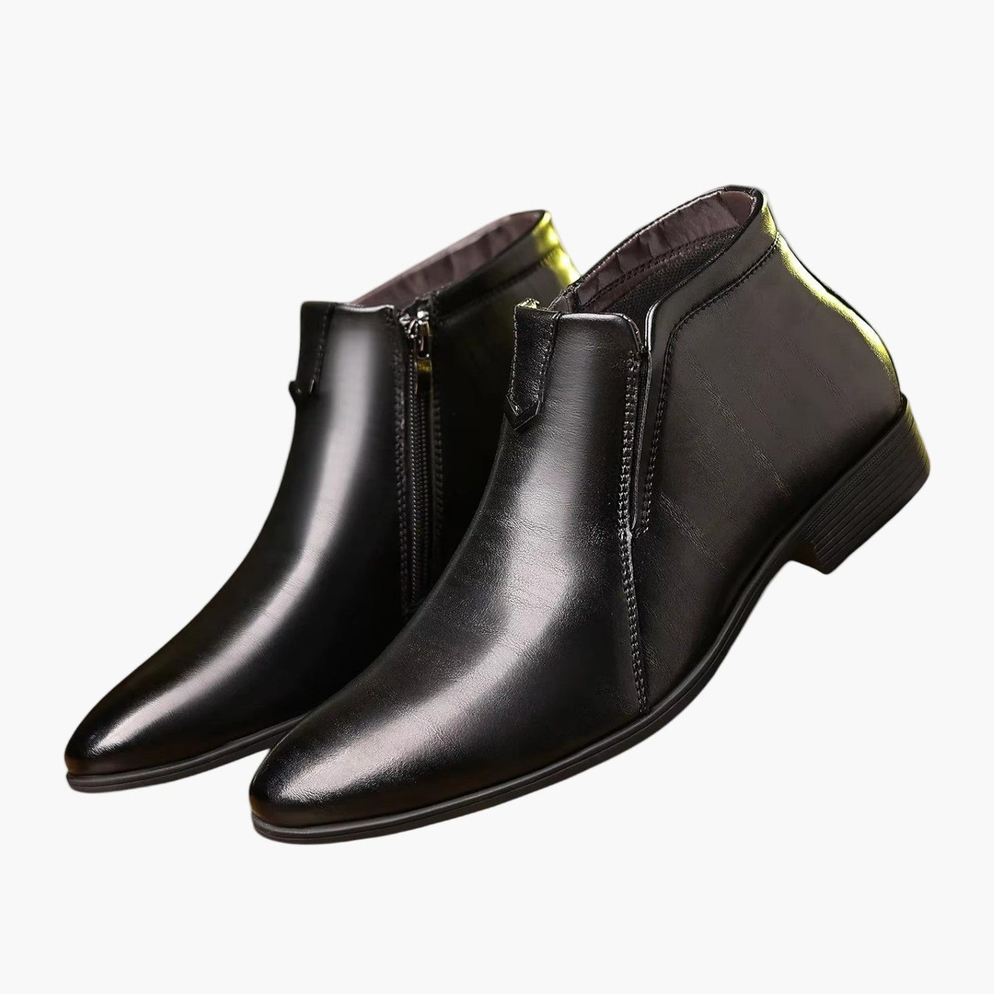 Herren Retro Leder Stiefeletten – Elegante High-Top Business & Freizeit Schuhe