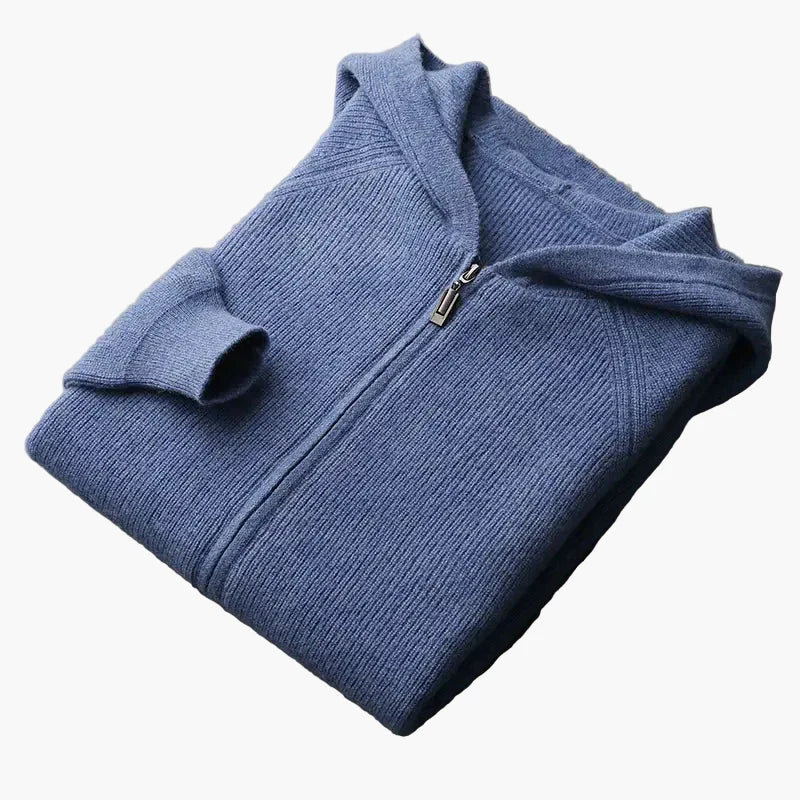 Herren Strick Kapuzenjacke – Bequemer Casual Cardigan für Alltag und Freizeit