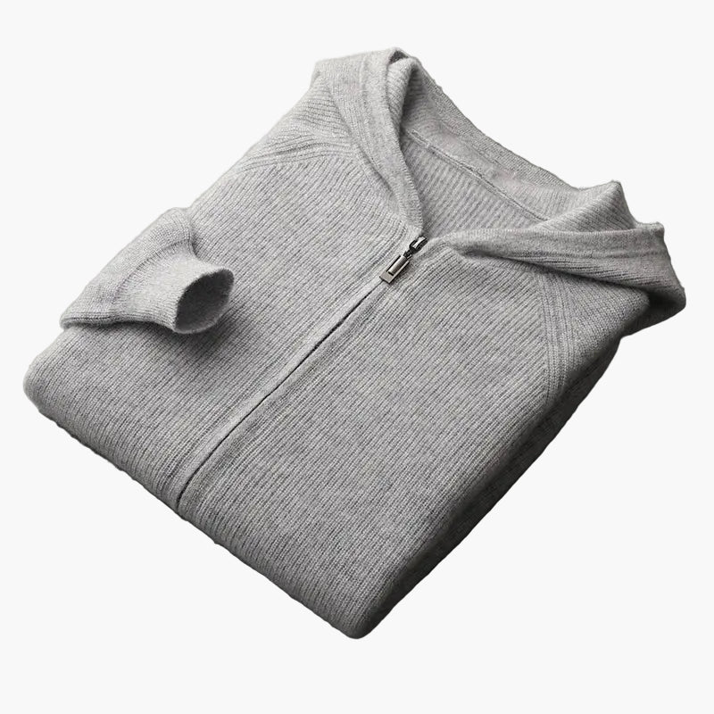 Herren Strick Kapuzenjacke – Bequemer Casual Cardigan für Alltag und Freizeit