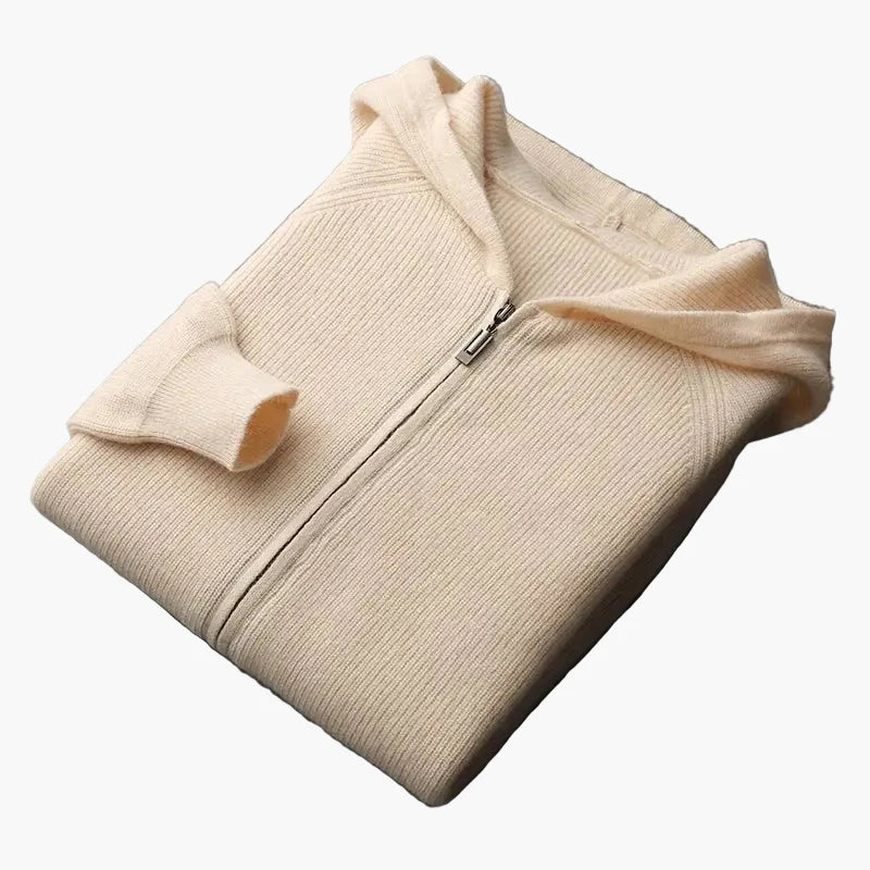 Herren Strick Kapuzenjacke – Bequemer Casual Cardigan für Alltag und Freizeit