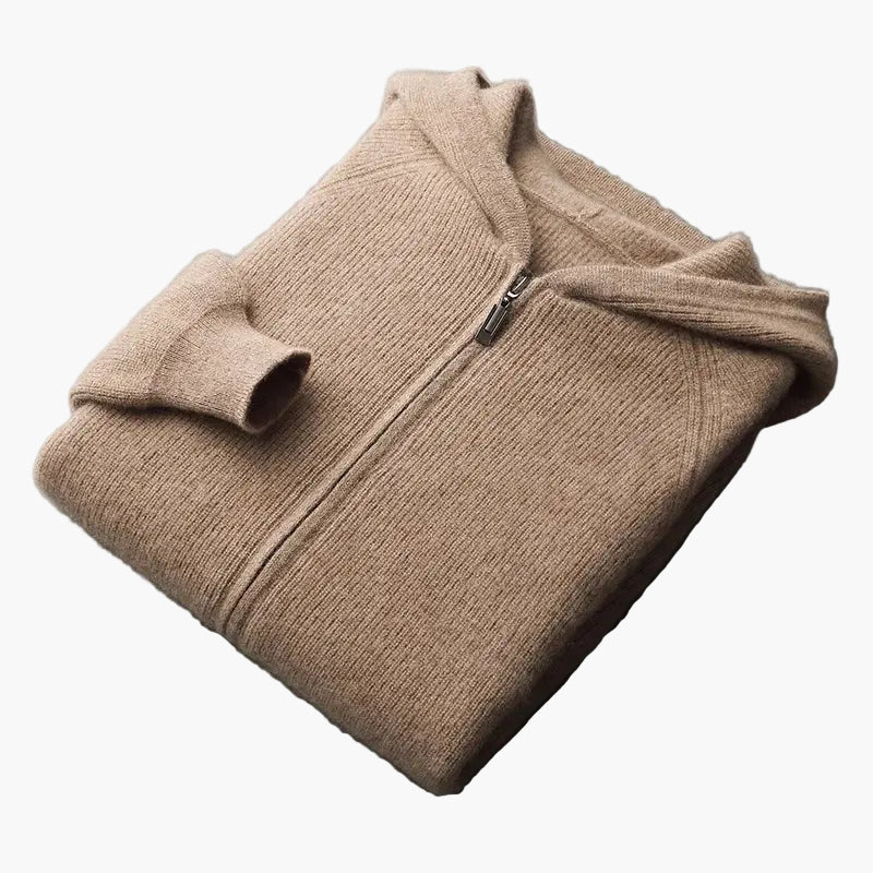 Herren Strick Kapuzenjacke – Bequemer Casual Cardigan für Alltag und Freizeit