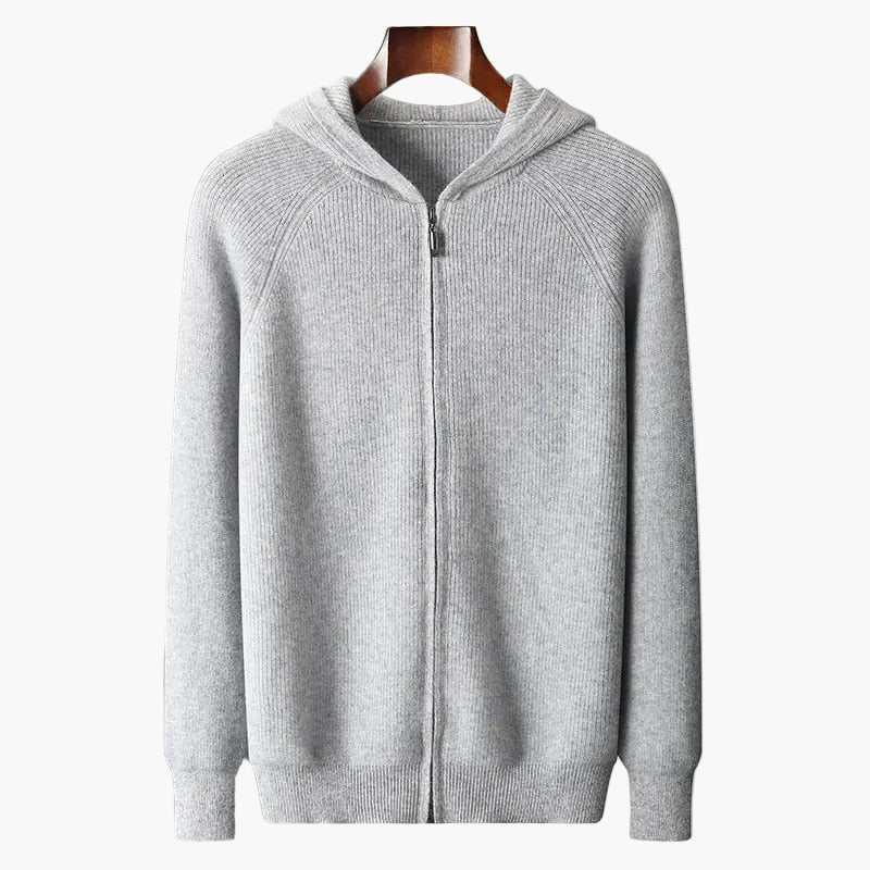 Herren Strick Kapuzenjacke – Bequemer Casual Cardigan für Alltag und Freizeit
