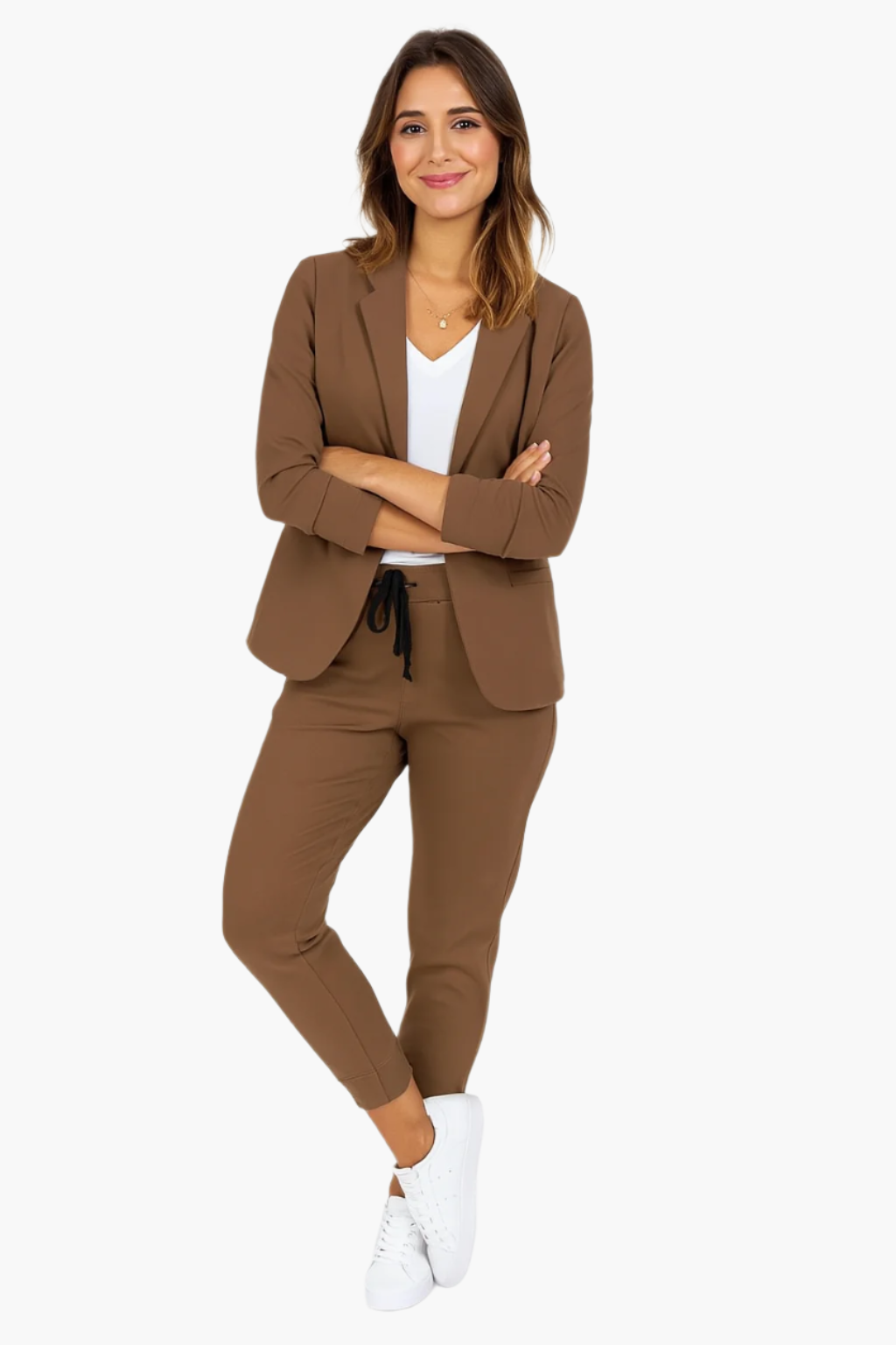 Damen Business Jogginganzug Set – Eleganter Blazer & Hose für Büro und Freizeit