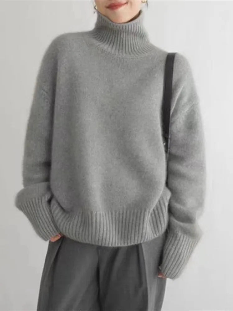 Elena - Eleganter Rollkragenpullover