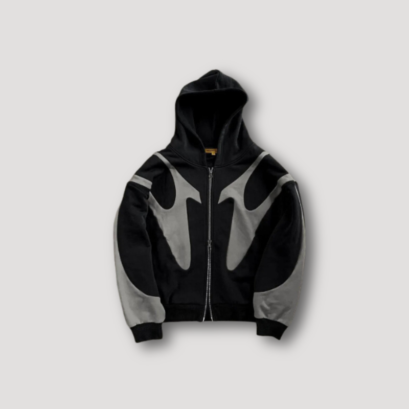 Leonardo - Kapuzenpullover mit Tribal-Patchwork