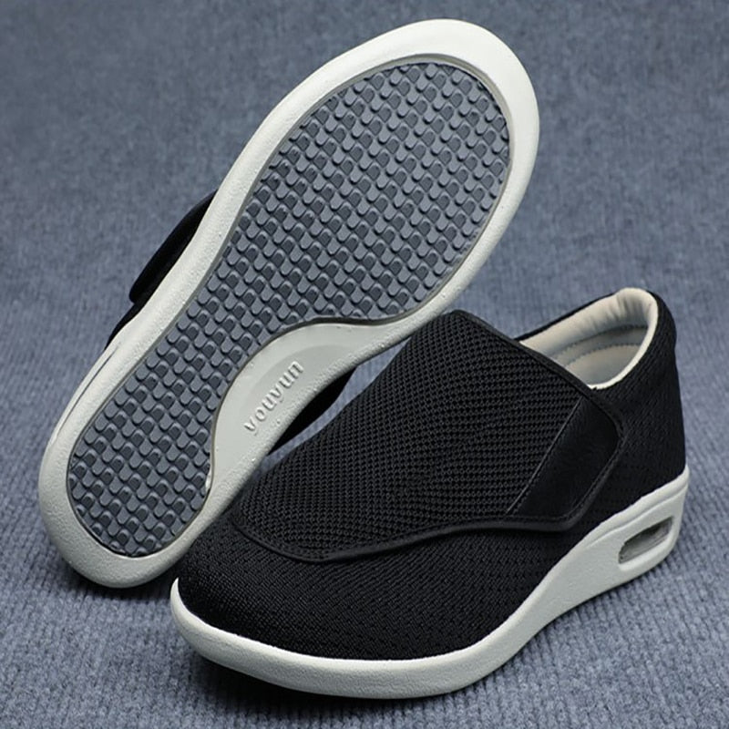 Herren Orthopädische Komfortschuhe für Diabetiker – Extra Weit & Einfacher Einstieg
