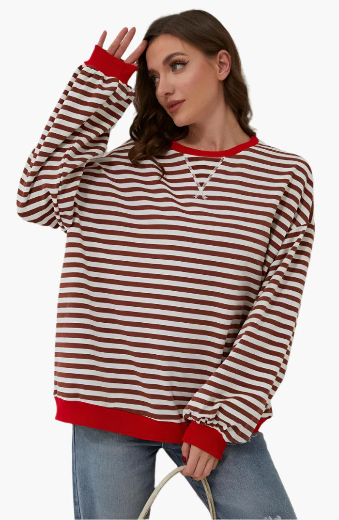 Damen Oversize Strickpullover für Herbst – Lässiger Komfort, Perfekt zum Layern