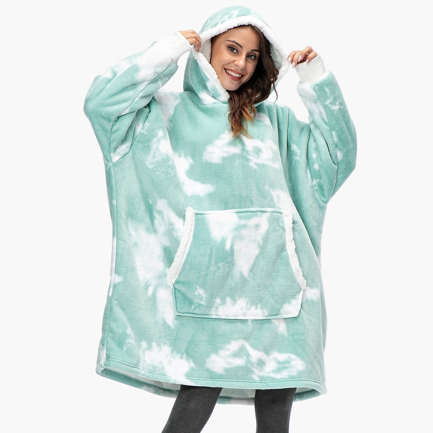 Unisex Kuschelige Übergröße Hoodie-Decke für gemütliche Abende & Lounge-Momente