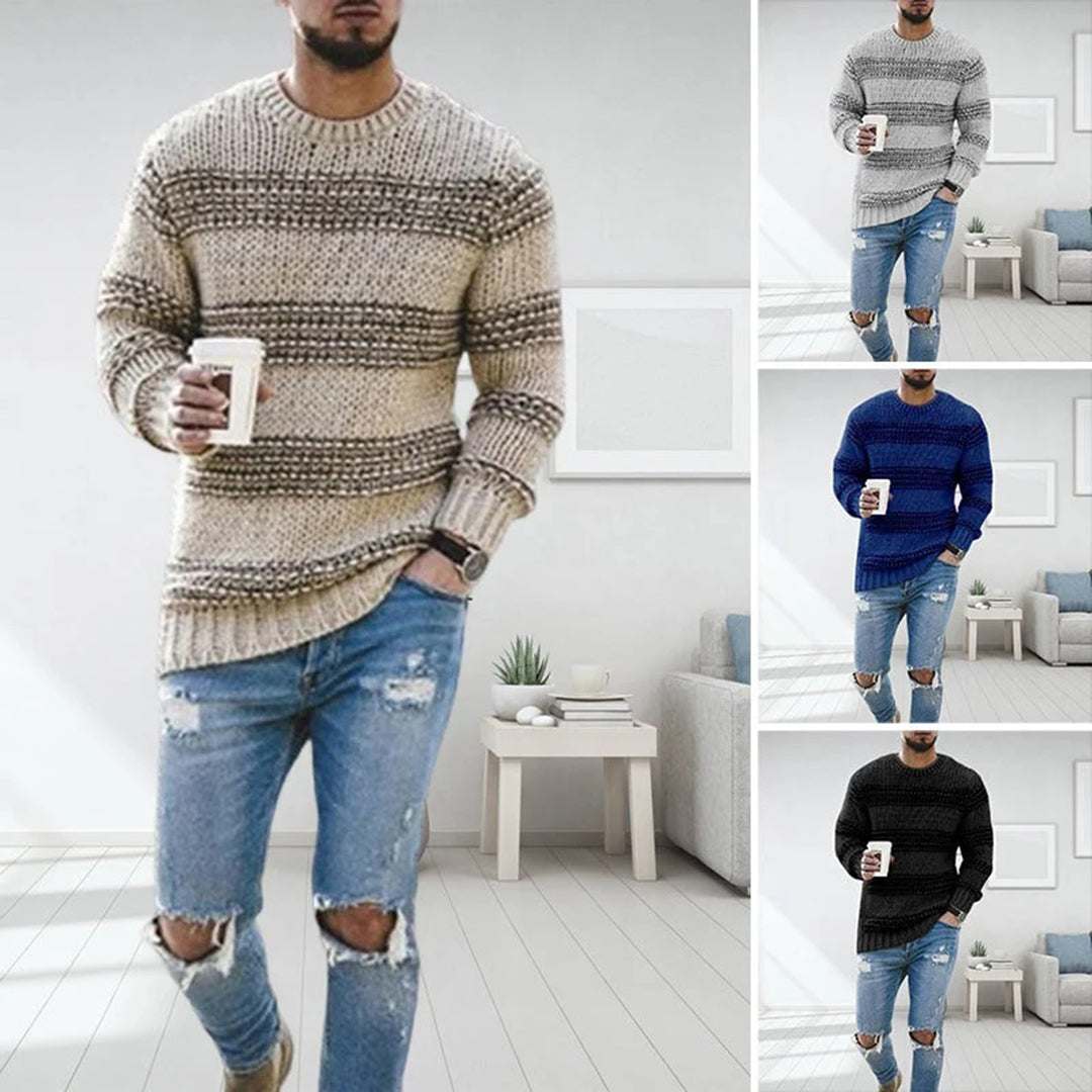 Herren Strickpullover im Norweger-Stil – Modischer Winterpullover für Freizeit & Alltag