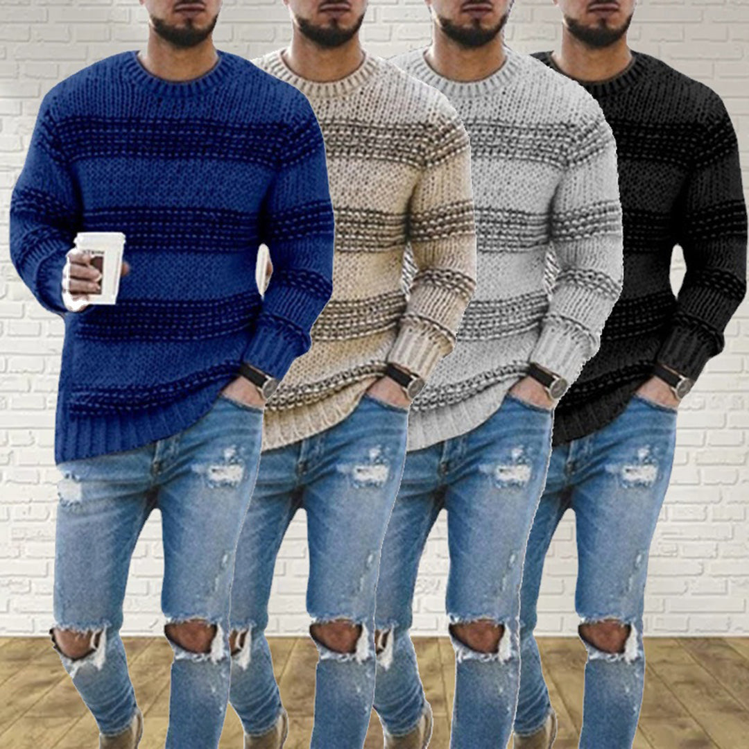 Herren Strickpullover im Norweger-Stil – Modischer Winterpullover für Freizeit & Alltag