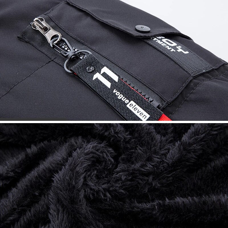 Herren Winter Parka mit Kapuze und Fellbesatz – Warme Outdoorjacke für kalte Tage