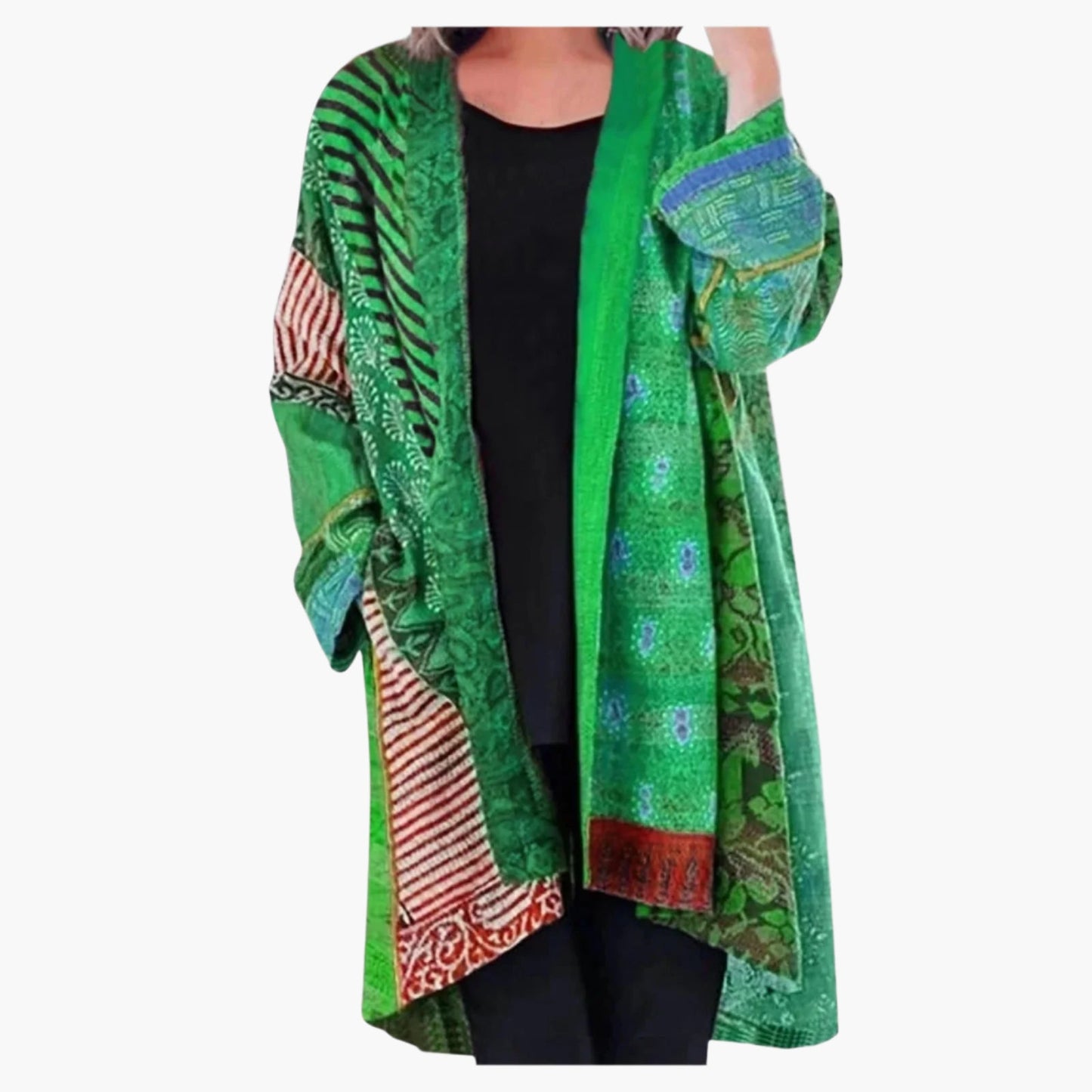 Damen Vintage Boho Cardigan – Lässiger Kimono-Jackenstil für stilvolle Outfits