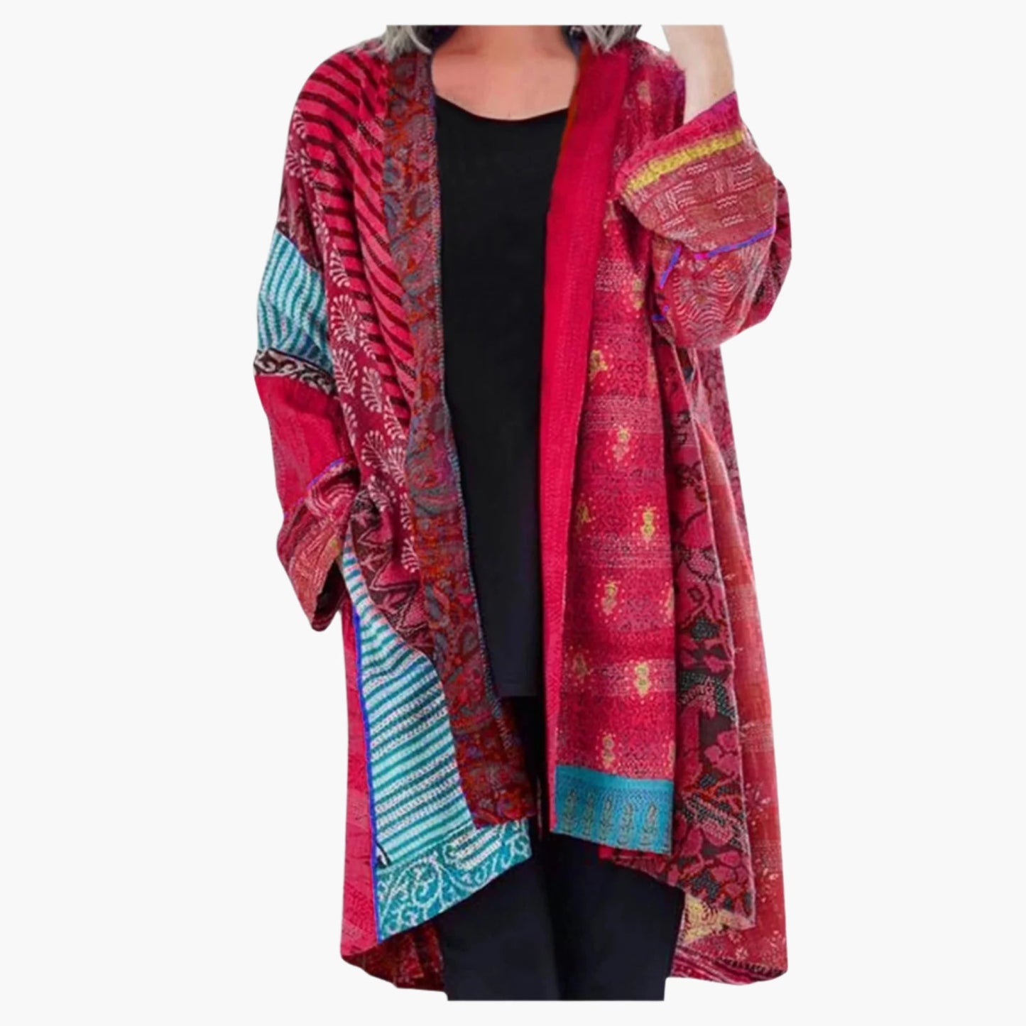 Damen Vintage Boho Cardigan – Lässiger Kimono-Jackenstil für stilvolle Outfits