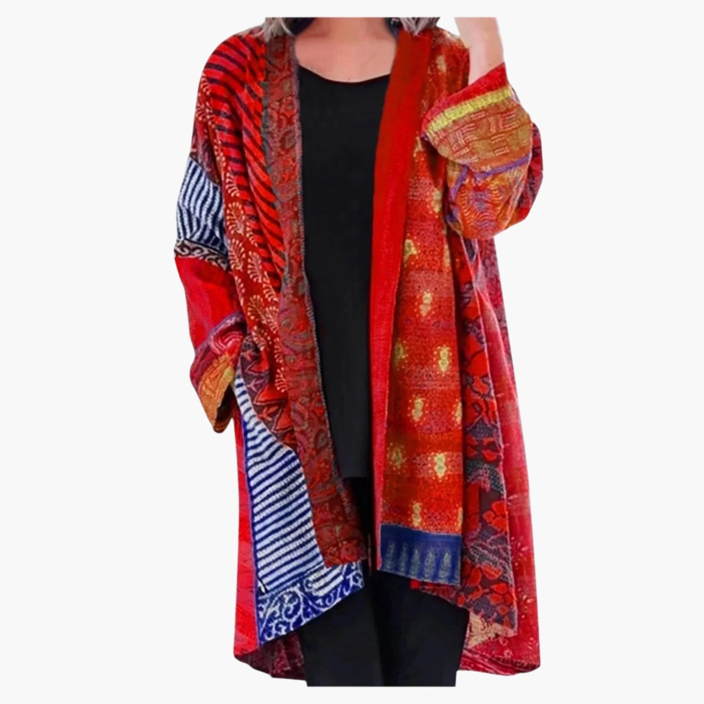 Damen Vintage Boho Cardigan – Lässiger Kimono-Jackenstil für stilvolle Outfits