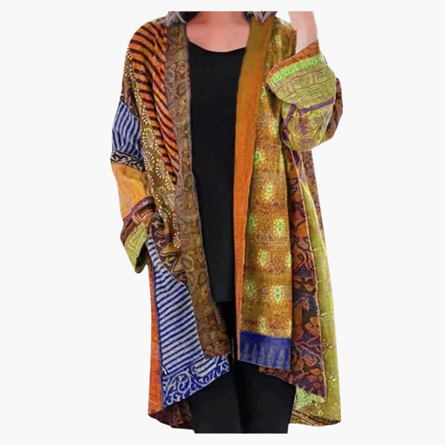 Damen Vintage Boho Cardigan – Lässiger Kimono-Jackenstil für stilvolle Outfits