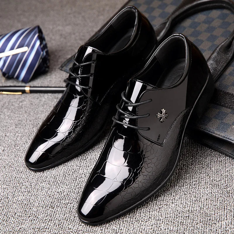 Herren Business Oxford Schuhe – Elegante Spitzkappe für formelle Anlässe und Hochzeiten