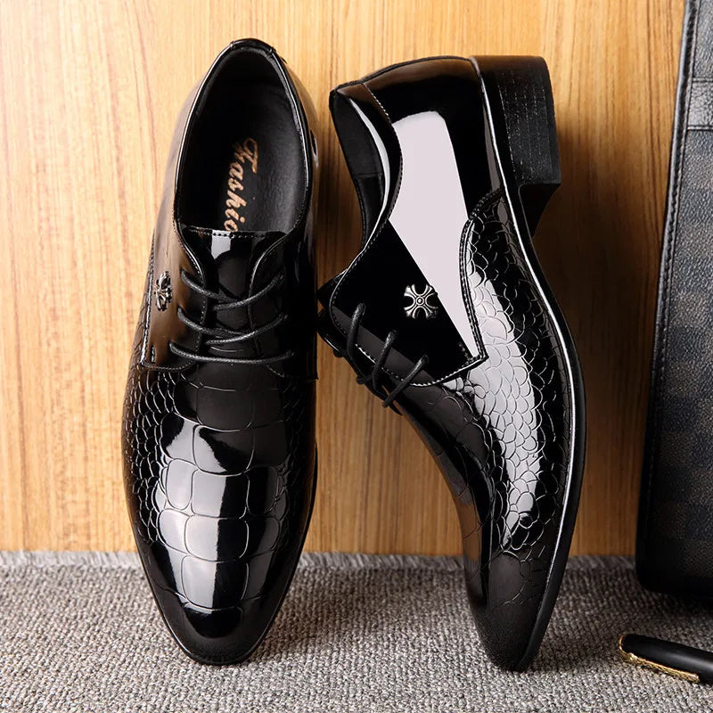 Herren Business Oxford Schuhe – Elegante Spitzkappe für formelle Anlässe und Hochzeiten