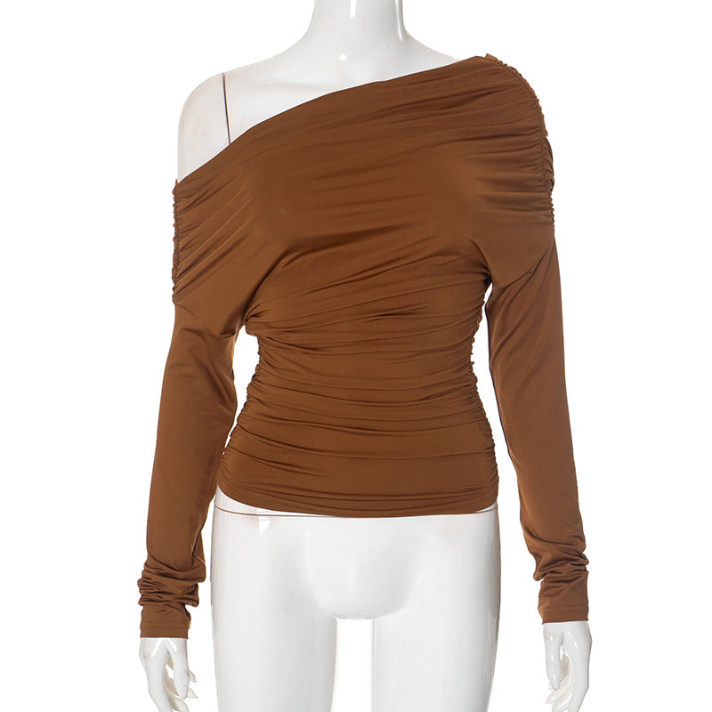 Julia – Einfache Damenbluse in Uni-Farbe