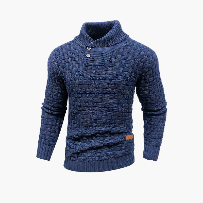Herren Strickpullover mit Stehkragen – Stilvoller Herbstpullover für Freizeit & Büro