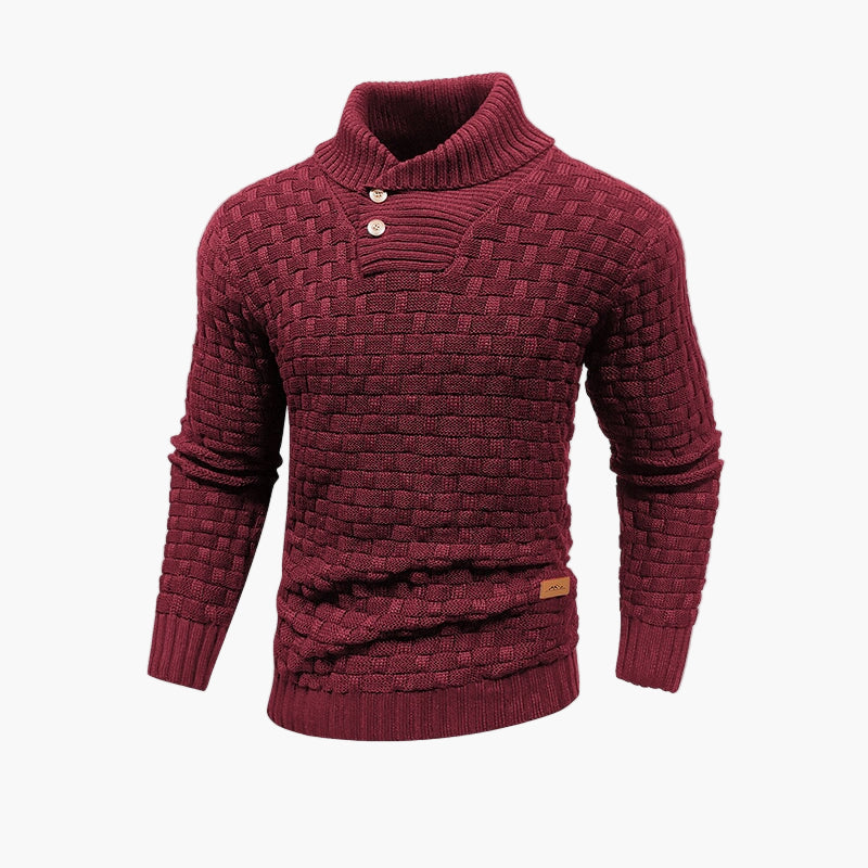 Herren Strickpullover mit Stehkragen – Stilvoller Herbstpullover für Freizeit & Büro