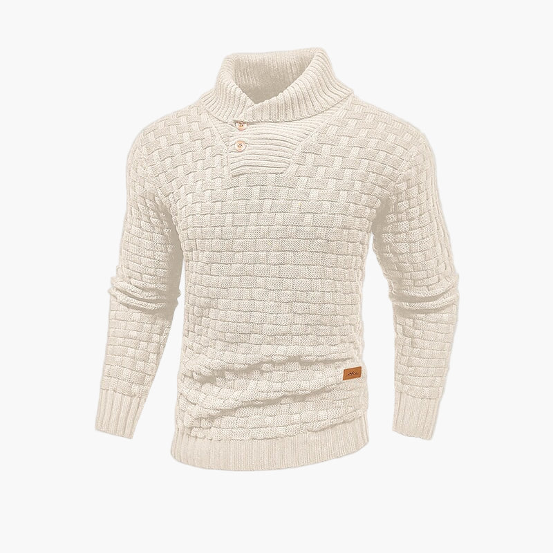Herren Strickpullover mit Stehkragen – Stilvoller Herbstpullover für Freizeit & Büro