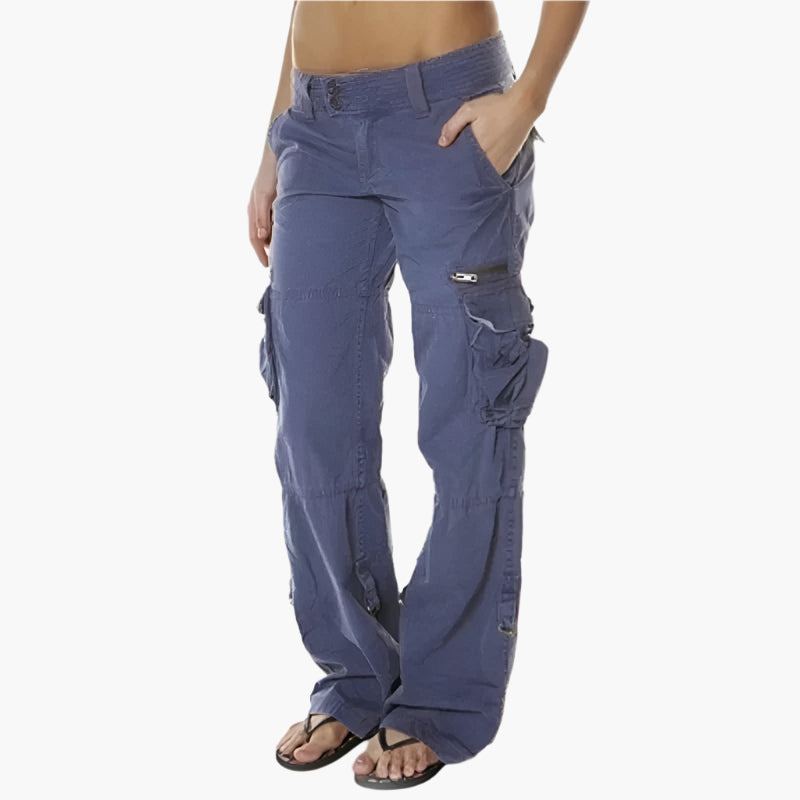 Damen Cargo Hose – Modische Freizeithose mit vielen Taschen und bequemer Passform für Alltag und Outdoor