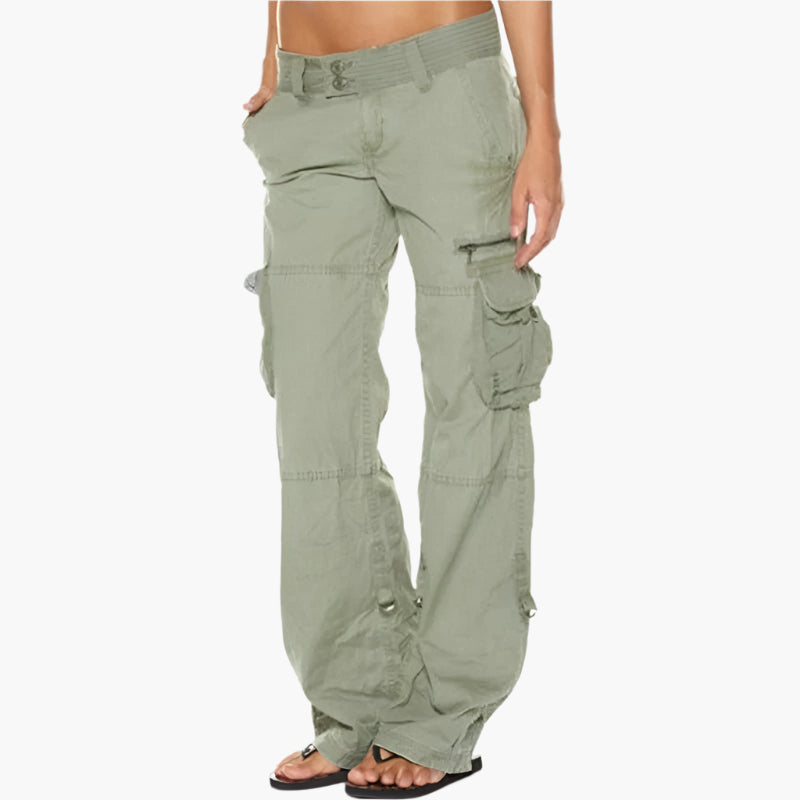 Damen Cargo Hose – Modische Freizeithose mit vielen Taschen und bequemer Passform für Alltag und Outdoor