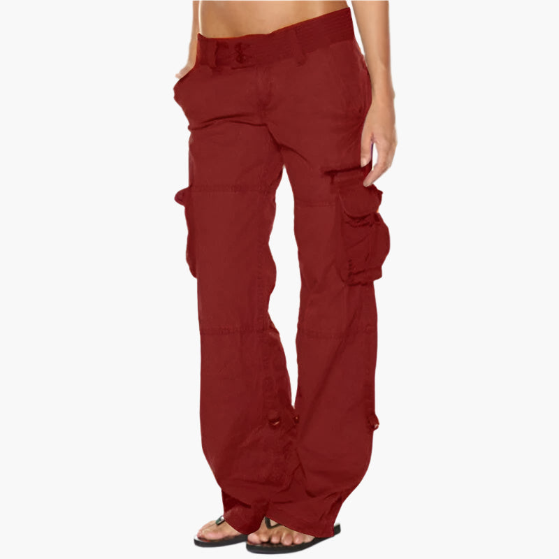 Damen Cargo Hose – Modische Freizeithose mit vielen Taschen und bequemer Passform für Alltag und Outdoor