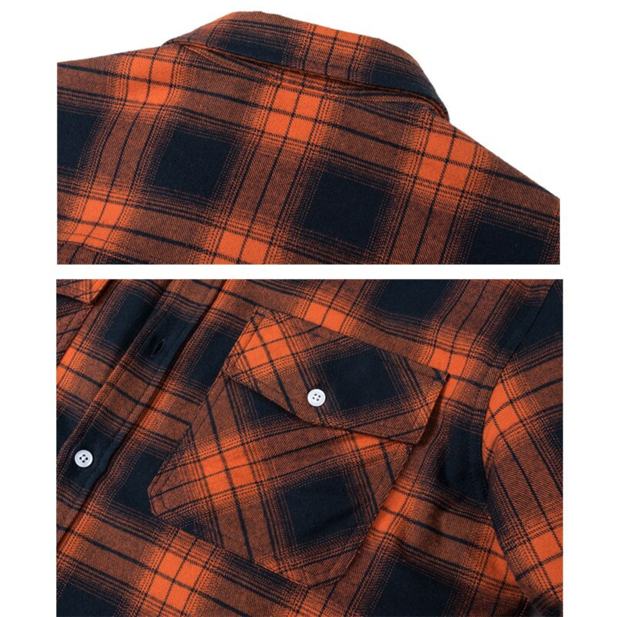 Herren Fleece Gefüttertes Holzfällerhemd – Kariertes Winter Outdoor Freizeitjacke