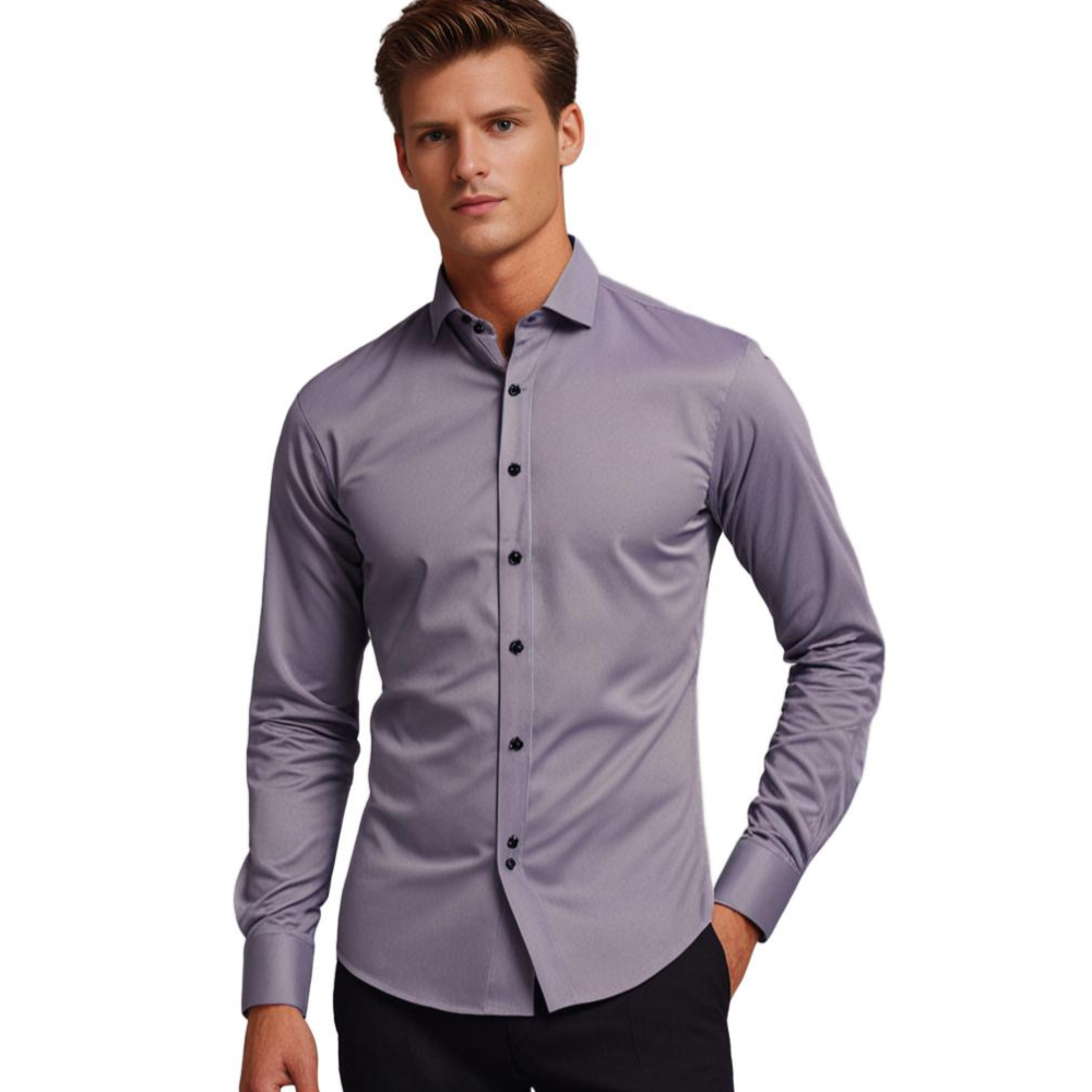 Herren Business-Freizeit Hemd Slim Fit – Langarm, Eleganter Allrounder für Büro & Alltag