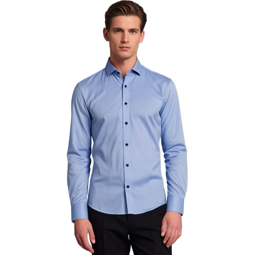 Herren Business-Freizeit Hemd Slim Fit – Langarm, Eleganter Allrounder für Büro & Alltag
