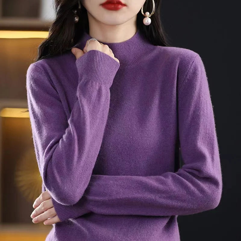 Agnete – Pullover mit hohem Kragen für Herbst und Winter