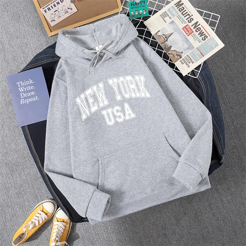 Emily - Kapuzenpullover mit New York Schriftzug